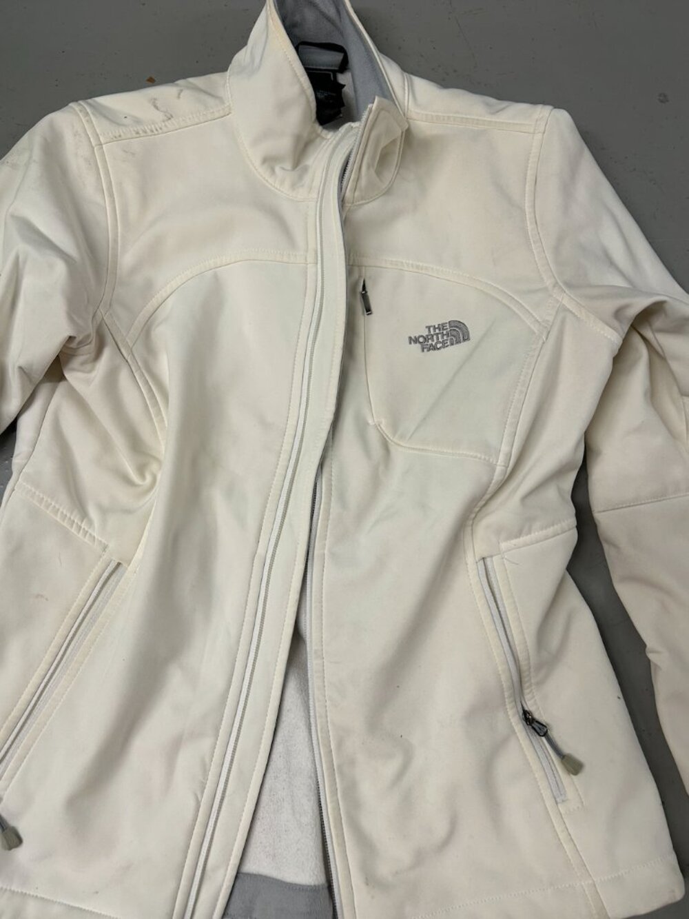 White Classic North Face Jacket Womens